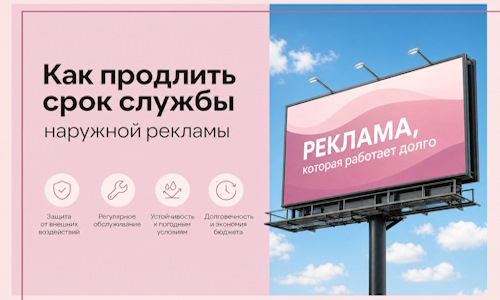Как продлить срок службы наружной рекламы в Новотроицке