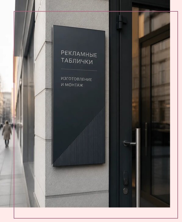 Рекламные таблички в Новотроицке по цене от 4711 р. | Аванза-Нвт